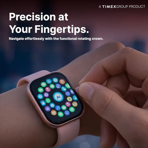 Image of TIMEX iConnect Arc+ 2.01 inch(5.1cm) IPS Display with BT Calling Smartwatch for Unisex - TWIXW1601T