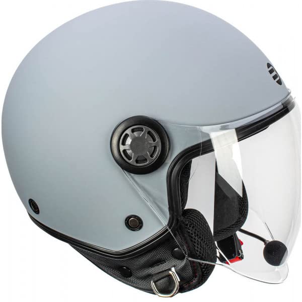Jet Rapid Connect III, Casco Moto e Scooter con Interfono Integrato, Ampia Visiera Antigraffio e Occhialino Parasole a Scomparsa, Diversi Colori Disponibili