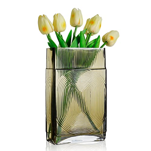 Diamond Star Decorative Vase Square Glass Vase Flower Vase for