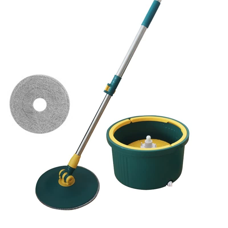 IMUU Round Mop Spin Mop and Bucket Set, Water Separate Spin Mop System with Bucket 360° Flexible Upgraded Hands-Free Squeeze Microfiber Flat Spin for Clean and Dirty Water Separate Using (White) (B0CDC95SR6) Amazon Price History, Amazon Price Tracker