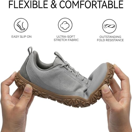 Image of Kricely Trail Running Shoes for Men Hiking Walking Sneakers Gym Workout