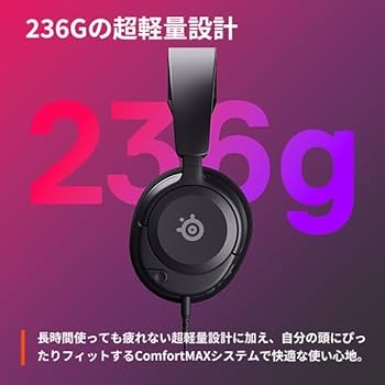 ヘッドホン steelseries SteelSeries Arctis Nova 1 有線 ゲーミングヘッドホン – kitcut