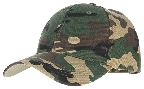 GEMVIE Chapeau Baseball Casquette Casual Hat Été Homme Soleil Camouflage Vert