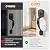 Probrico Front Door Lock Set Black Front Door Handle Set, Entry Door Locksets with Deadbolt Single Cylinder Front Door Handle and Deadbolt Set, 1 Set