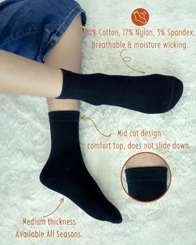 RATIVE Cotton Crew Socks for Unisex Baby Infant Toddler Kids Boys Girls3