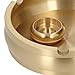 MUNEFE Brass Ashtrays for Cigarettes, Vintage Style Ashtray, Brass Craft Ashtray for Home Office Bar Cafe Hotel