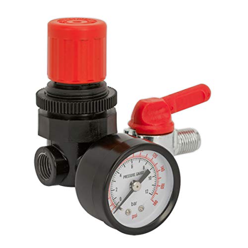 Sealey Sa5/Rg/14 Air Regulator 1/4Bsp Female - 1/4Bsp Male