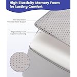 Litluxu Leg Elevation Pillows for After Surgery, 7.8Inch Height Foam Wedge Knee Surgery Recovery Equipment, Knee Replacement Recovery Aids for Hip Ankle Pain Relief, Single Leg Suppoort Wedge - Image 3