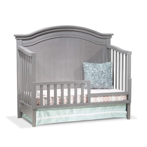 Image of Sorelle Furniture Toddler Rails and Full-Size Bed Adult Rails, Sorelle Wood Bed Rail & Crib Conversion Kit, Converts Sorelle Furniture Crib to Toddler Bed and Full-Size Bed, # 136 - Stone Gray