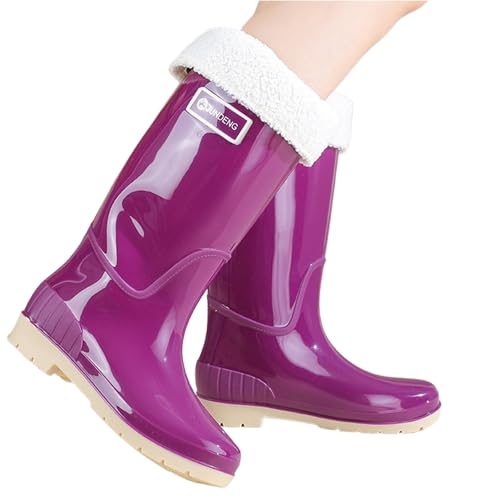 Botte de Jardinage pour Femme Jardinage Confortable Randonnées Chaussures Impermeable Extérieur Caoutchouc Bottine Pluie Antidérapant Travail Bottes f11