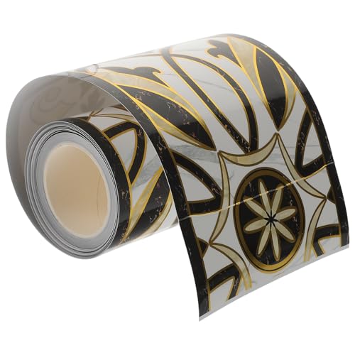 La Mejor Lista de Cenefas Top 5. 47 OATIPHO Cenefa Adhesiva Autoadherente 5X500 CM para Pared y Azulejos Diseño Resistente Humedad Fácil Limpieza para Baño y Cocina Moldura Decorativa Vintage sin Residuos