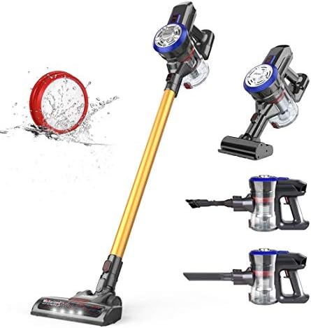 dibea Cordless Vacuum Cleaner 4-in-1,Stick Handheld Lightweight Vacuum with Removable Battery,45 Mins Working Time,LED Headlight ​​for Home Pets Hair Car Office[Energy Class A+++]