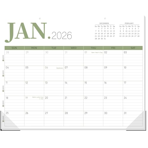 GuassLee Desk Calendar 2026, 18-Month Hanging Desk/Wall Calendar From 2026 Jan-2027 Jun, 14