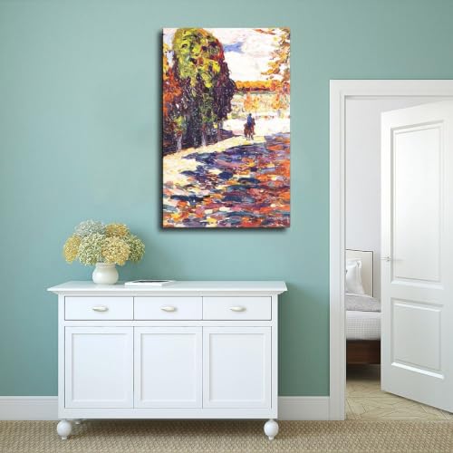 Affiche Parc de Saint Nuage par Kandinsky - Impression sur toile avec cadre suspendu 20x30 cm
