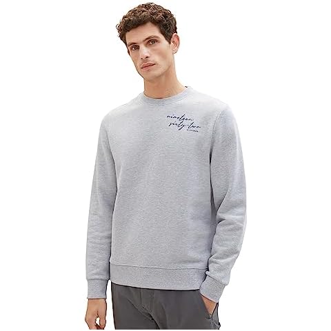 Sweat-Shirt TOM TAILOR Gris chiné Cover