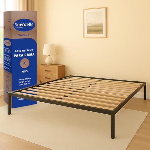 La mejor selección de Bases para Cama King Size Modernas Top 10. 47 MAGMALIFE Base de Cama King Size de Metal Resistente, Plataforma con Espacio de Almacenamiento, Fácil Armado, Soporte Antideslizante para Colchón, Diseño Moderno y Duradero,...