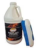 Quick N Brite Fireplace Cleaner with Cleaning Brush for Brick, 2 Piece Set, 64 Oz