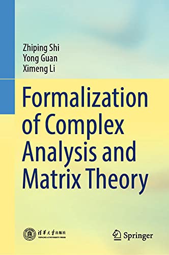 Buy Formalization of Complex Analysis and Matrix Theory — BookShops.in