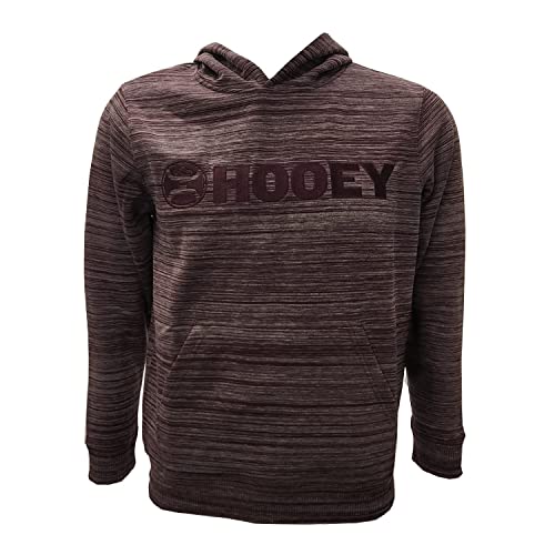 HOOEY Boy's Youth Cotton Hoodie (Small, Lock Up - Burgundy)