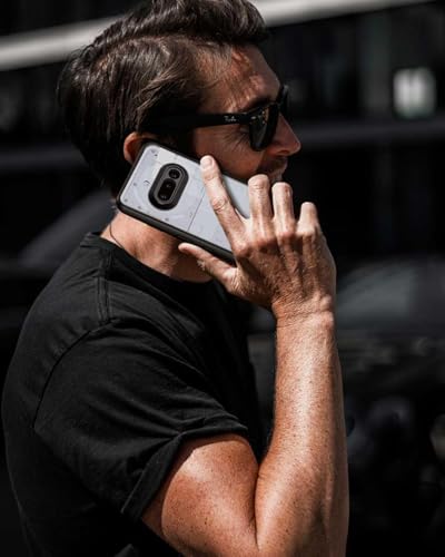 Image of VONZEE Clear Back Case Cover for Nothing Phone 3a 5G | Shockproof Design | Hard Back Cover Case for Nothing Phone 3a 5G (PC & TPU, Black)