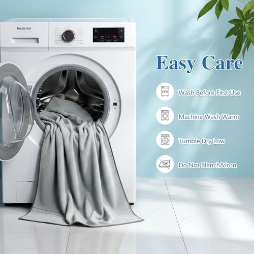Image of Cortina Premium Solid Towels for Bath 70 x 140 cm 500 GSM Microfiber Bath Towels, Ultra Soft, Highly Absorbent & Quick Dry for Gym, Beach & Bathroom Towels for Men, Women & Kids Color : Grey