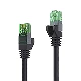 conecto 5.00m Patchkabel CAT.5e (UTP) Netzwerkkabel Ethernetkabel LAN Kabel Cat5 RJ45 Stecker (1 Stück) schwarz, CC50413