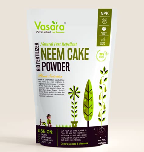 VASARA Neem Oil Cake Powder for Plants used as Organic Fertilizer & Pest Repellent .Ideal for Home & Terrace Garden. (1KG Resealable Pack) (B099RZCW18) Amazon Price History, Amazon Price Tracker