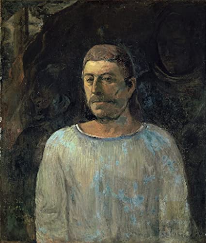 Toile Paul Gauguin autoportrait affiche murale format 60x90cm