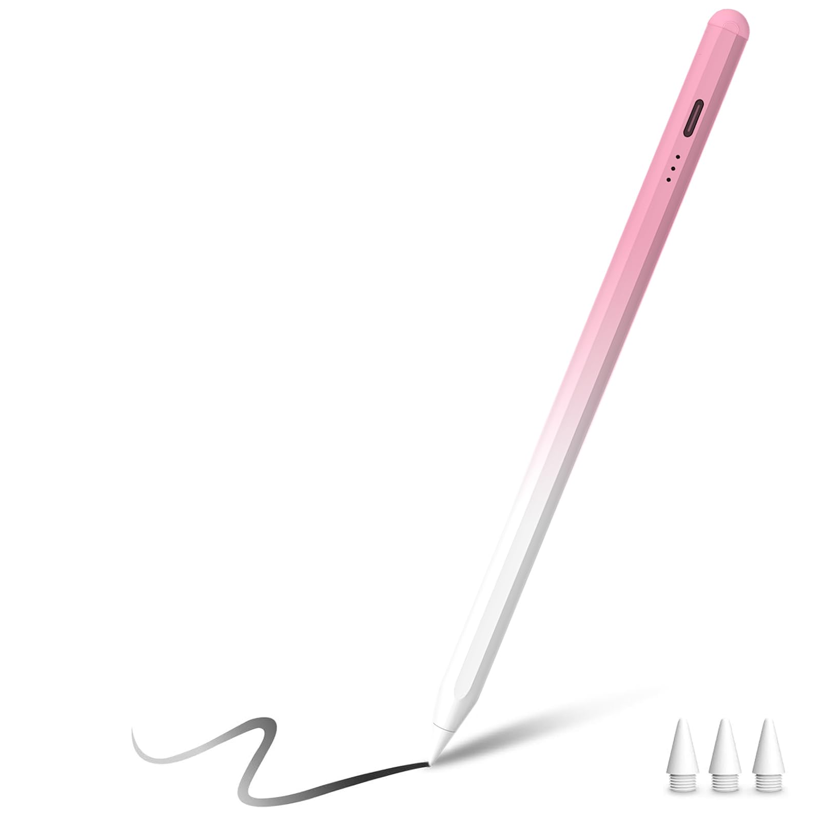 Stylus Pen for Apple iPad (2025-2018),Sensitivity Palm Rejection Fast Charge Stylus Pencil,iPad Pencil for iPad A16 11/10/9/8/7/6th & iPad Pro 13/12.9/11(M4) & Air 13/11(M3/M2) & Mini A17 Pro/6/5-image-27