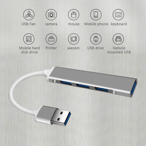 Image of Multifunctional 4 Port USB Hub Docking Station Converter 4 in 1 USB 3.0 Docking Station for iPad Laptop Mobile Hard Drives
