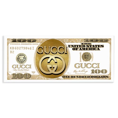 Stupell Industries Chic Fashion Money Dollar Bill Glam Design, Design by Madeline Blake