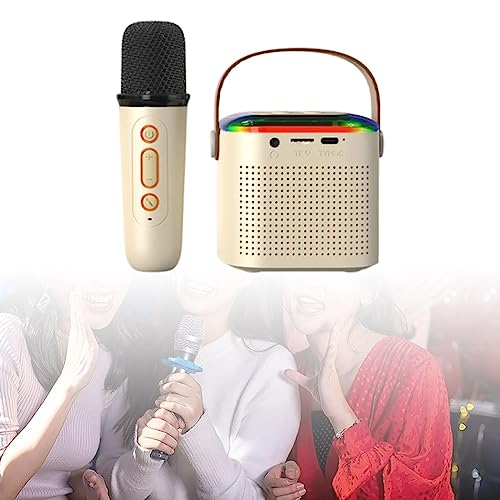 Generic Máquina de alto-falante portátil com microfone de karaokê, conjunto de karaokê sem fio, Micr