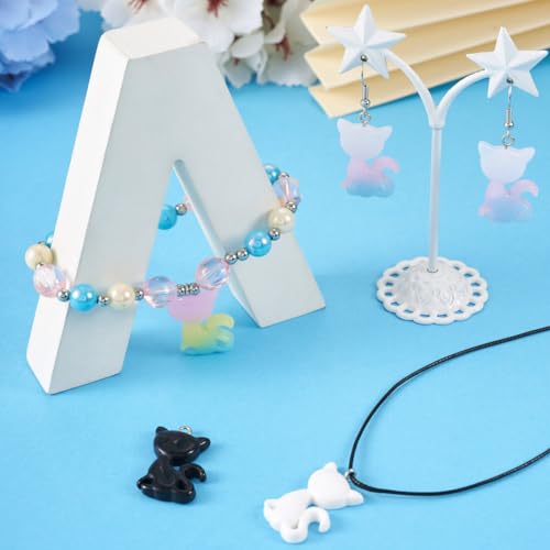 Pendentifs animaux en résine colorée pour création de bijoux DIY