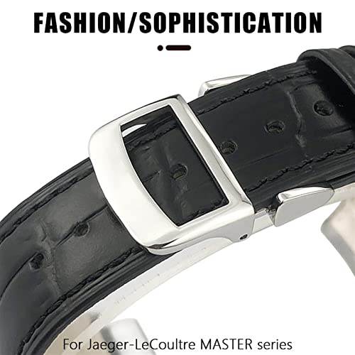 Bracelet de montre en cuir véritable 20mm compatible Jaeger Master - 4