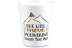 2 Oz Move Mountains She Climb Camp Height Peak Inspiration Ceramic Custom...