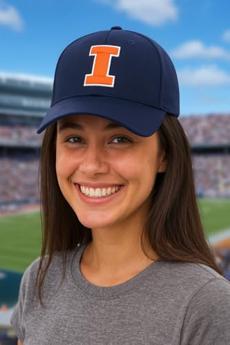 Gorra deportiva azul ajustable con logo bordado miniatura 3