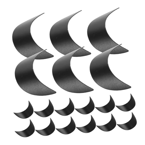 20pcs Baseball Cap Brim Inserts Flexible Plastic Hat Shaper for Boy Girl Breathable Material for Comfortable Fit Sun Protection Shape Retention for Outdoor Activities Black