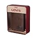 Levi's Men's Trifold Wallet-Sleek and Slim Includes Id Window and Credit Card Holder, Brown Stitch, One Size