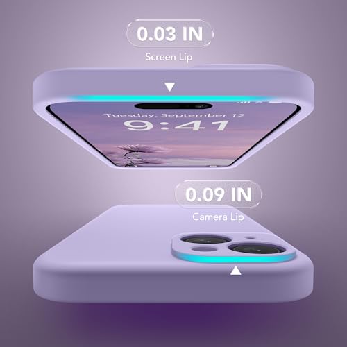 Image of Magnetic for iPhone 15 Plus Case, Compatible with MagSafe, [Full Camera Protection][Screen Protector] Silicone Shockproof Protective Phone Case for iPhone 15 Plus 6.7 inch, Clove Purple