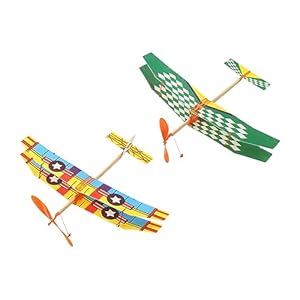 Vaguelly 2Stücke Gummiband Papierflugzeug-Bausätze