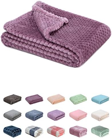 Fuzzy Blanket or Fluffy Blanket for Baby, Soft Warm Cozy Coral Fleece Toddler, Infant or Newborn Receiving Blanket for Crib, Stroller, Travel, Decorative (28Wx40L, XS-Burgundy)