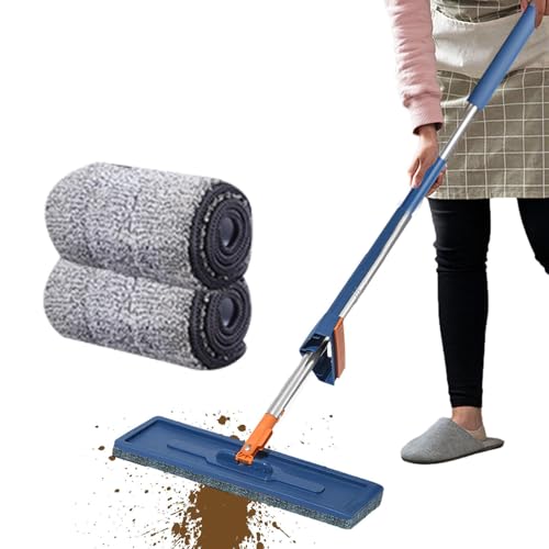 Sklmdrnk Trapeador , Trapeador fácil de apretar,Juego de 3 fregonas para Limpieza de Suelos para el hogar - Trapeadores compactos para apretar con función de escurridor de fregona compacta para Suelo