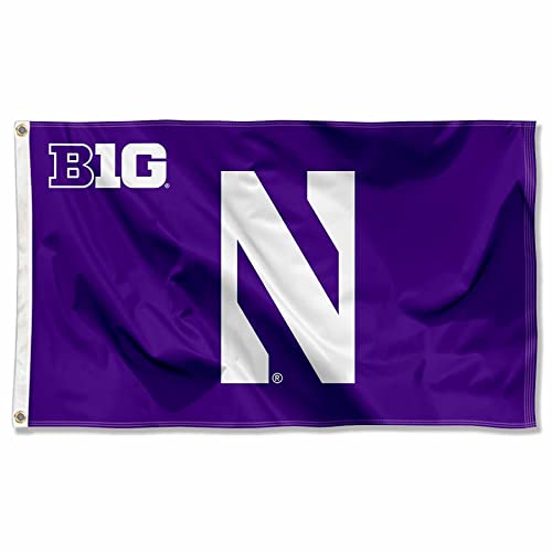 Northwestern Wildcats Big 10 Flag