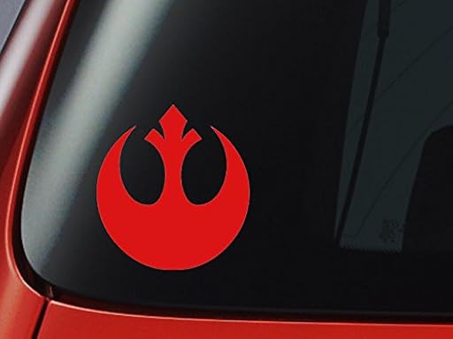 Level 33 Ltd Vinilo Adhesivo para Coche, Ventana, Pared u Ordenador, diseño de la Resistencia de Star Wars, Color Rojo | Ya disponible en tu tienda friki favorita! En mundofriki.es!