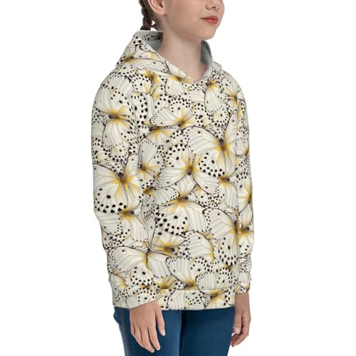 Different Butterflys Kids Pullover Hoodies Boys Sweatshirts Girls Athletic Clothes with Pocket3