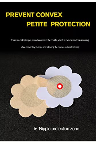 60 Pieces Nipple Breast Covers, Disposable Nipple Pasties Breast Petal, Nipple Stickers Invisible Self-Adhesive For Women Nude #TOP3