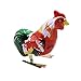 Ogquaton Vintage Cartoon Cock Coq Mécanique Jouet Wind Up Saut Enfants Enfants Cadeau Nostalgique rétro barre de fer à la main de fer coq sauter 80 poteau de fer collection de fenêtre fenêtre Accuei