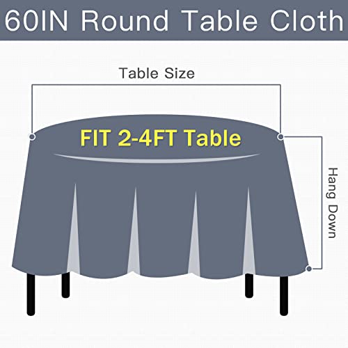 Vonabem Table Cloth Tassel Cotton Linen Table Cover For Kitchen Dinning Wrinkle Free Table Cloths (Coffee, 60In Round) #TOP5