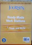  Journeys: Ready-Made Work Stations: Think and Write, Grade 5