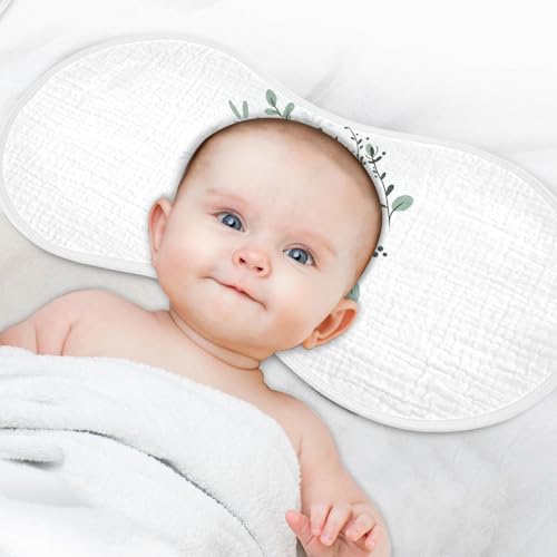 Fox Leaves White Baby Burp Cloths Cotton Burp Clothes Absorbent Muslin Burp Cloths Soft Burp Cloth Rags for Girl Unisex Boy Newborn 1 Pack 22x11 Inches4